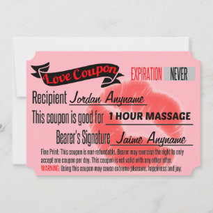 Cupão de Amor MASSAGEM