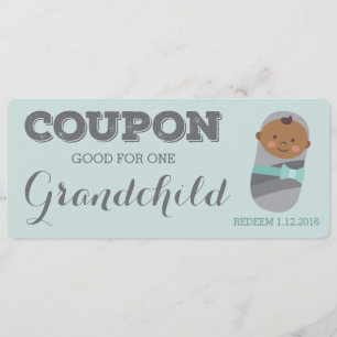 Cupão de anúncio de gravidez para neto