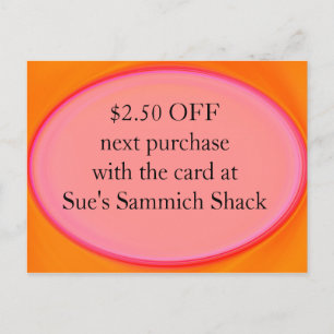 cupão de cartão de desconto