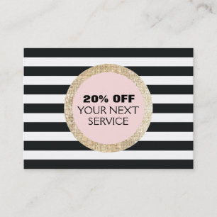 Cupão de Desconto do Cliente de Sequências Dourada