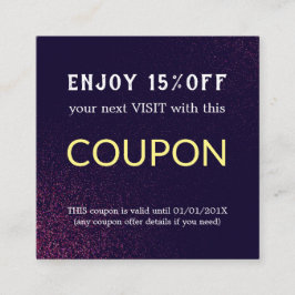 Cupão de Desconto do Salão Simples Moderno