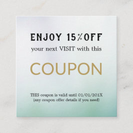 Cupão de Desconto do Salão Simples Moderno