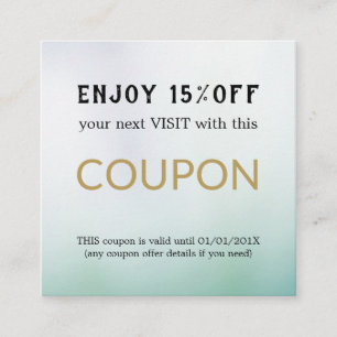 Cupão de Desconto do Salão Simples Moderno