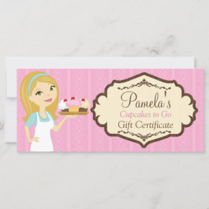 Cupcake Baker Louro D12 Certificado de Presente 2