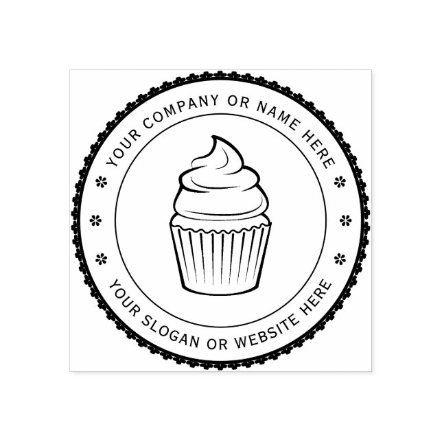 CUPCAKE | Carimbo de borracha para logotipos de em (Impressão)
