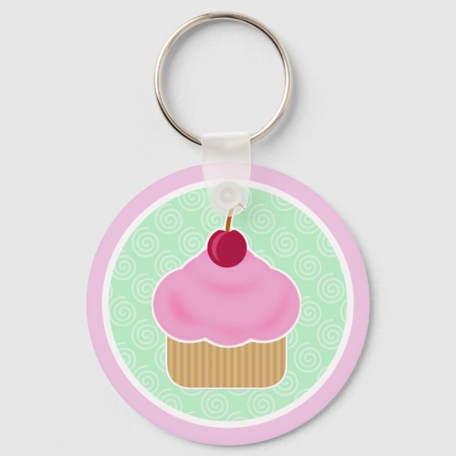 Cupcake Cherry Chaveiro (Frente)