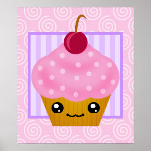 Cupcake Cherry Poster