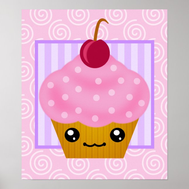 Cupcake Cherry Poster (Frente)