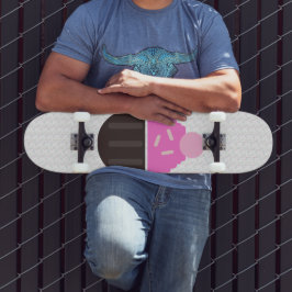 Cupcake com Nome de Cobertura Purpurina Skate