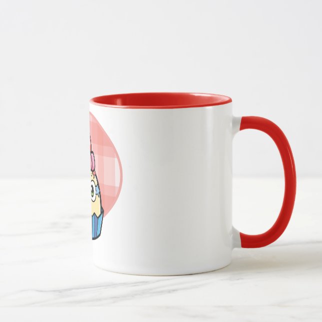 Cupcake da vaia da caneca de dois tons (Direita)
