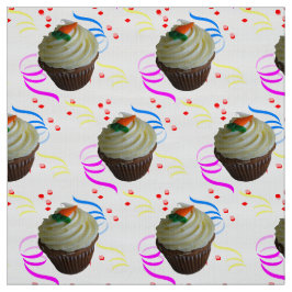 Cupcake de Bolo de Cenoura e Tecido de Onda Polar