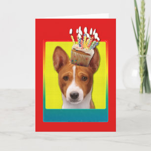 Cupcake de Convite - Basenji