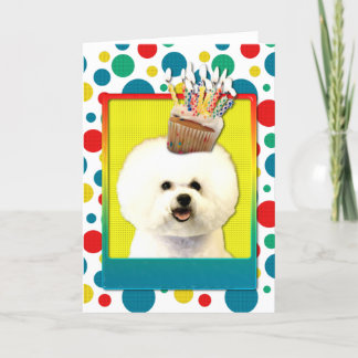 Cupcake de Convite - Bichon Frise