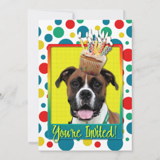 Cupcake de Convite - Boxer - Vindy