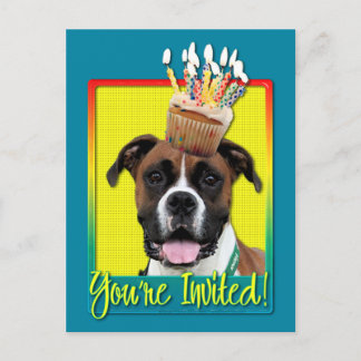 Cupcake de Convite - Boxer - Vindy