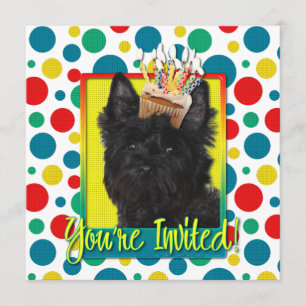 Cupcake de Convite - Cairn Terrier - Rosco