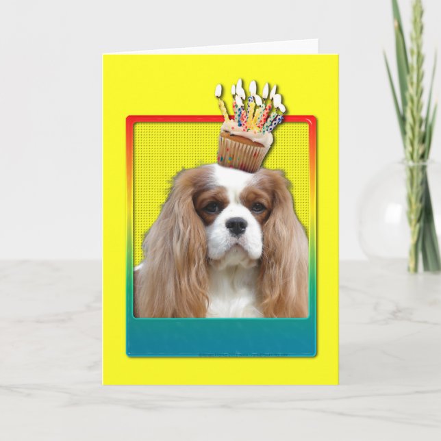 Cupcake de Convite - Cavalier - Blenheim (Frente)