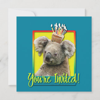 Cupcake de Convite - Koala