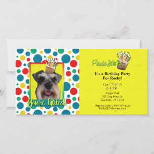 Cupcake de Convite - Schnauzer