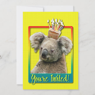 Cupcake do convite - Koala