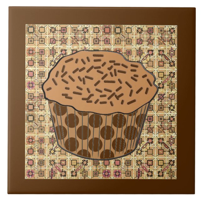 Cupcake do Fosco de Caramelo com borrachas (Frente)