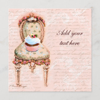 Cupcake do Tea Party - Convites para Design vitori