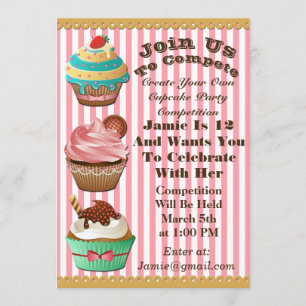 Cupcake Guerras Assares Fora do Convite de Paleta 
