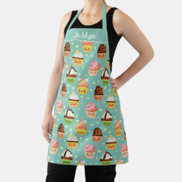 Cupcake Kawaii Dessert Sweet Lover Teal Design
