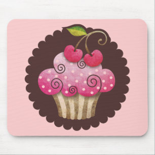 Cupcake Mousepad TBA da baga da cereja