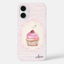 Cupcake personalizado de Chique real 70s rosa