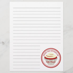 Cupcake vermelho de veludo da cozinha… do papel
