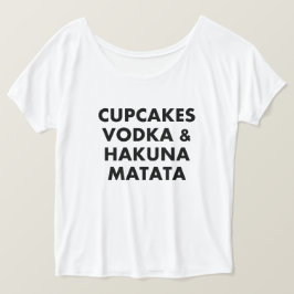 Cupcakes Camisa Vodka e Hakuna Matata