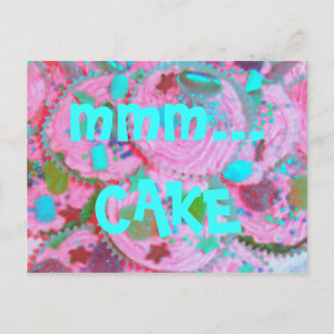 Cupcakes cor-de-rosa... Cartão postal CAKE