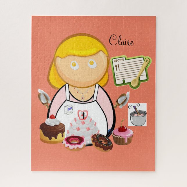 Cupcakes de padaria quebra-cabeça (Vertical)