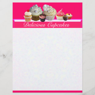 CUPCAKES DELICIOSOS COMPRAM, cor-de-rosa, branco d