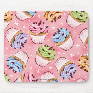 Cupcakes saborosos e beijos Mousepads