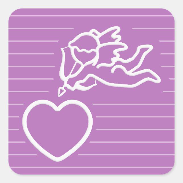 Cupido Ataca adesivos personalizados (Frente)