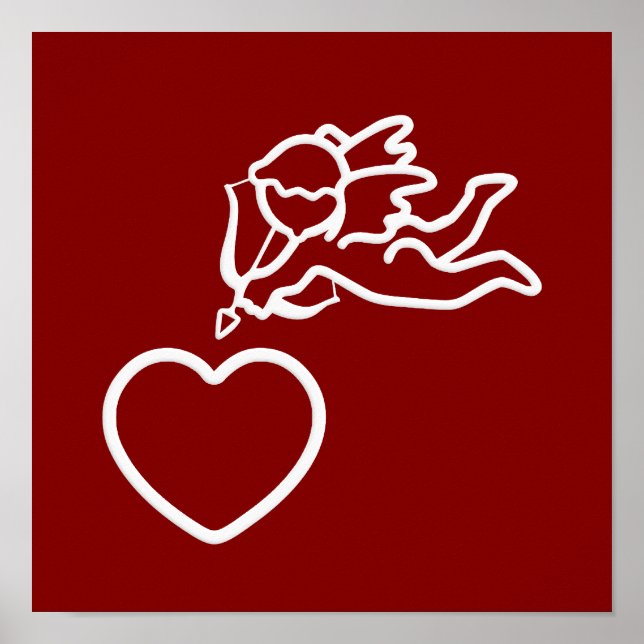 Cupido Ataca poster personalizado (Frente)