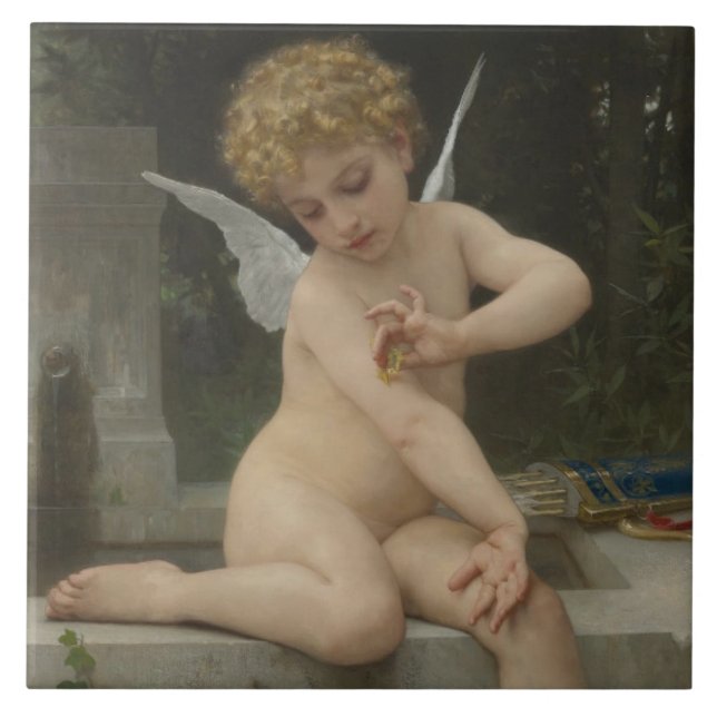 Cupido com borboleta (por Bouguereau) (Frente)