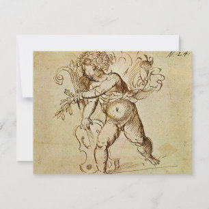 Cupido com violino por Domenico Campagnola