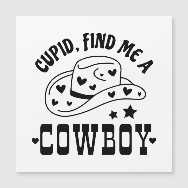 Cupido Encontre Me Um Cowboy Western (Frente)
