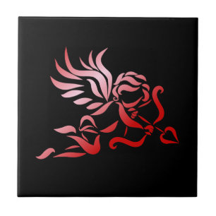 Cupido vermelho com Arco e seta