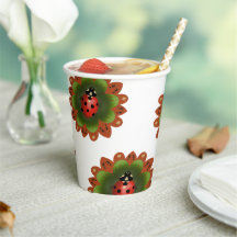 Cups De Papel Ladybug