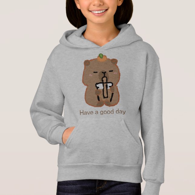 cura capybara hoodie (Frente)