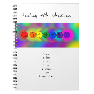 Curando-se com o caderno espiral Chakras