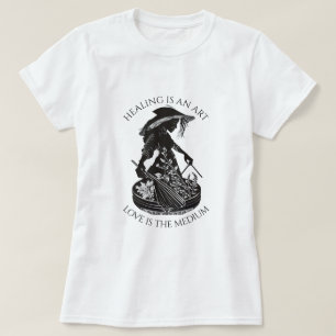 Curar é uma camisa de camisa de arte feminina In