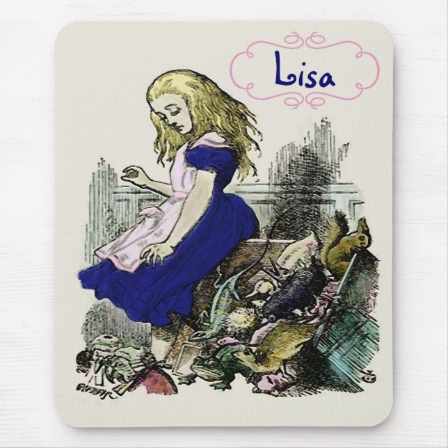 Curiosa Alice ~ Mousepad Wonderland (Frente)