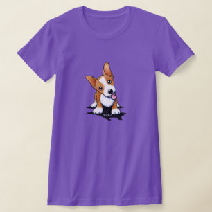 Curiosa Camiseta Corgi Puppy