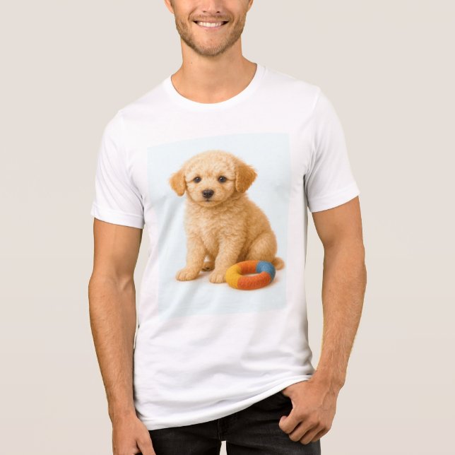 Curly Cue - Poodle Puppy com Plush Ring Toy (Frente)