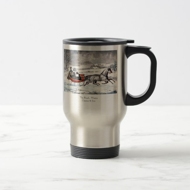 Currier & Ives - caneca de viagem - a estrada, (Direita)